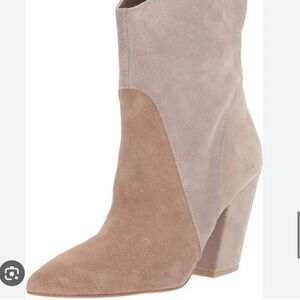 Dolce Vita Two-Tone Suede Heeled Boots